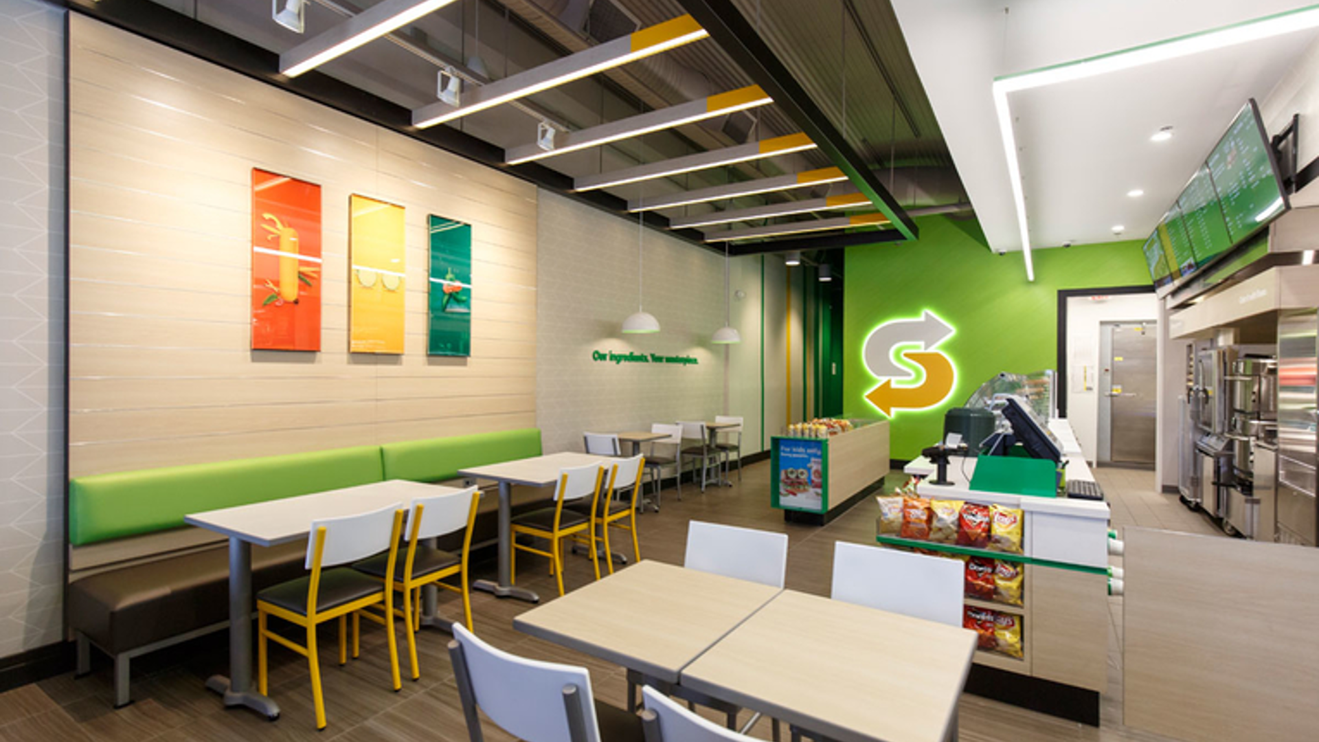 Subway franchise new store design