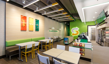 Subway franchise new store design